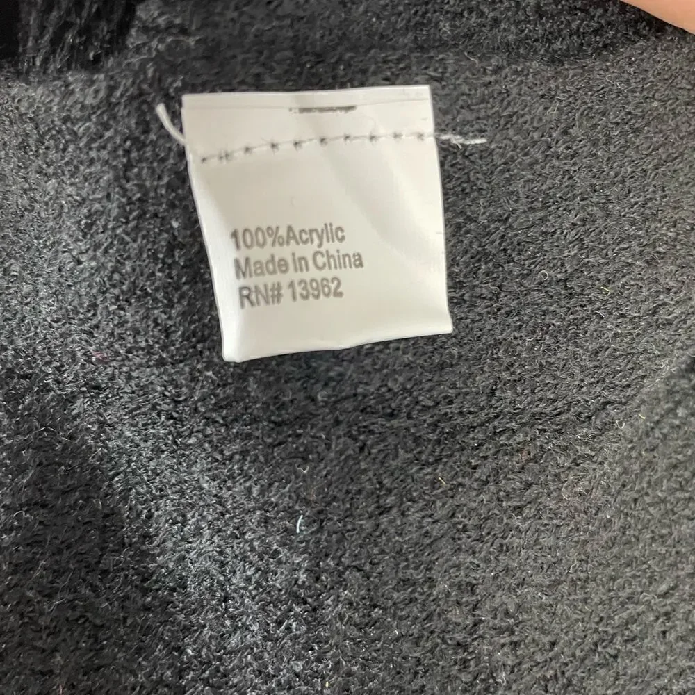 NWT NYA Black Sweater Wrap